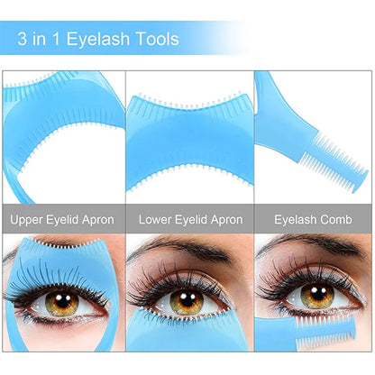 3 in 1 Eyelashes Tools Mascara Shield Applicator Guard