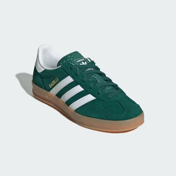 Adidas Gazelle Indoor Shoes – Collegiate Green / Cloud White