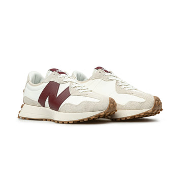 New Balance 327 – Moonbeam with Classic Burgundy