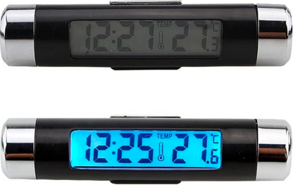 2 in 1 Car Digital Clock and Thermometer