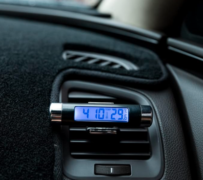 2 in 1 Car Digital Clock and Thermometer