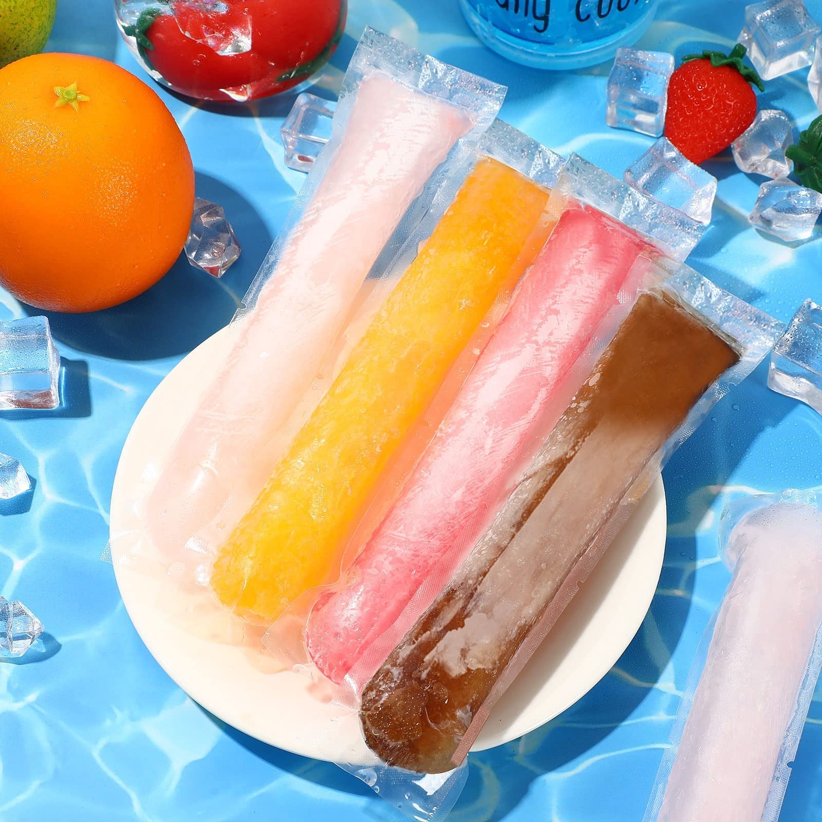 100 PCS Ice Popsicle Mold Bags